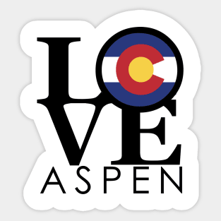 LOVE Aspen Colorado Sticker